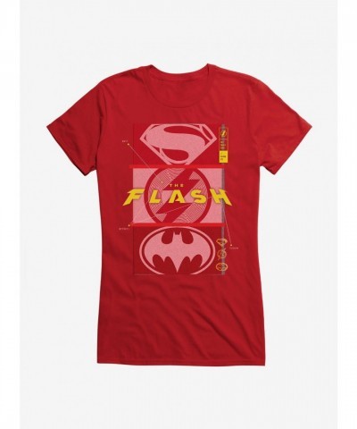 The Flash Trio Hero Girls T-Shirt - Junior Sizes