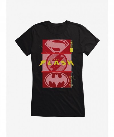 The Flash Trio Hero Girls T-Shirt - Junior Sizes