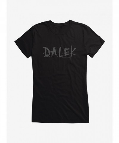 Doctor Who Dalek-Themed Scratch Art T-Shirt for Girls