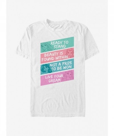 Disney Princess Inspirational T-Shirt for Men - White