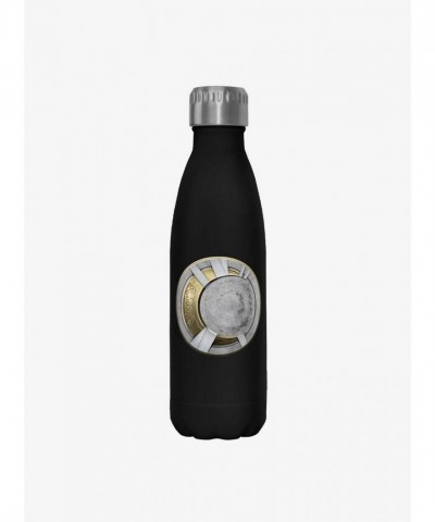 Marvel Moon Knight Gold Moon Unisex Stainless Steel Water Bottle - Black 17 oz