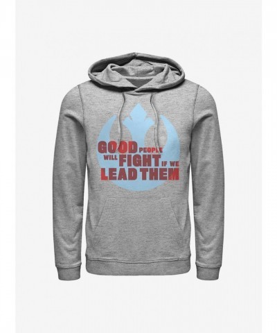 Star Wars Rebel Leader Grey Pullover Hoodie - Unisex
