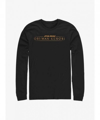 Obi-Wan Kenobi Golden Logo Men's Cotton T-Shirt - Black