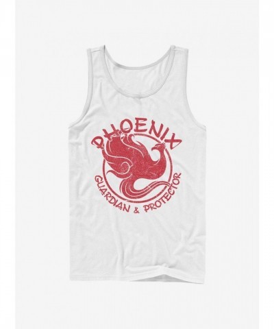 Disney Mulan Cotton Phoenix Tank Top - Men's White