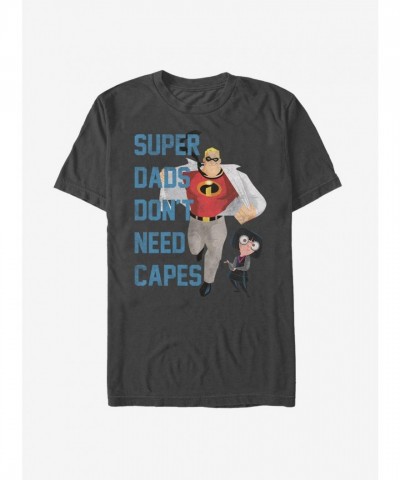 Disney Pixar The Incredibles Charcoal Grey Super Dad T-Shirt
