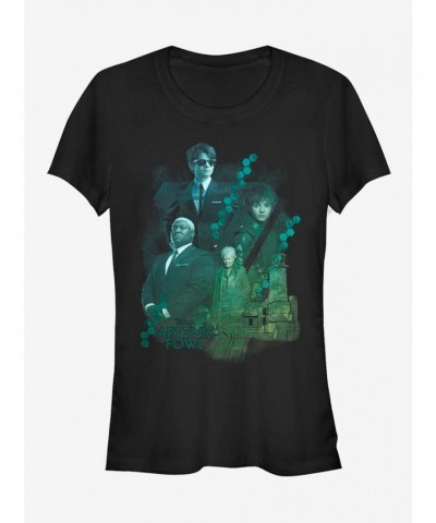 Disney Girls Gradient T-Shirt - Artemis Fowl Edition - Black