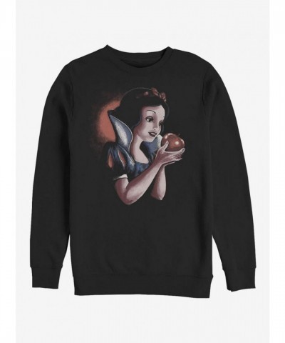 Disney Snow White Intense Gaze Crewneck Sweatshirt - Black Men's Size