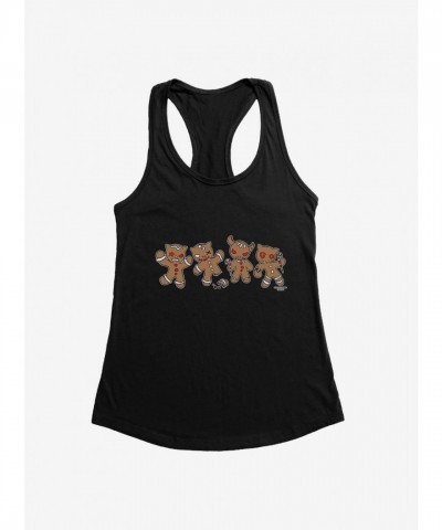 Emily Strange Angry Gingerbread Girls Tank Top