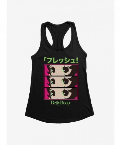 Betty Boop Anime Green Eyes Girls Tank Top
