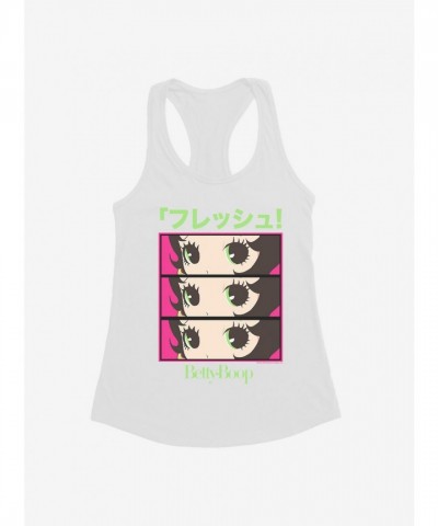 Betty Boop Anime Green Eyes Girls Tank Top