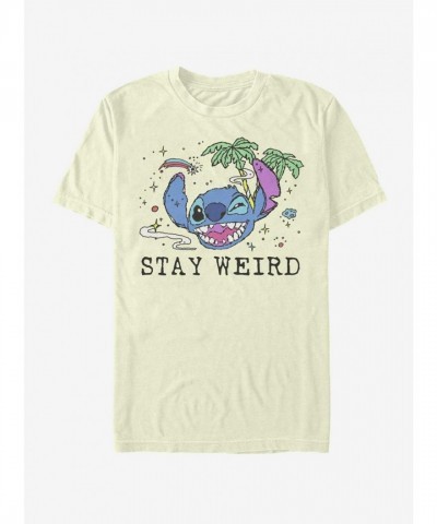 Disney Trippy Stitch Lightweight Cotton T-Shirt for Men