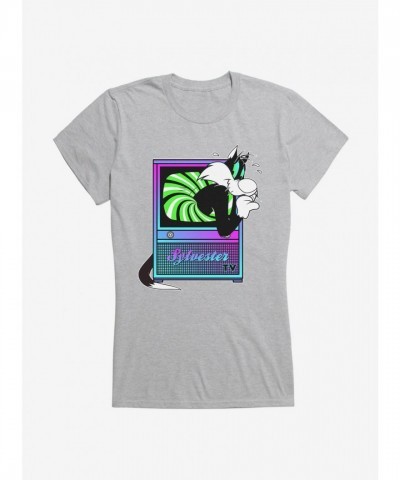 Looney Tunes Girls T-Shirt Featuring Sylvester Cat Design