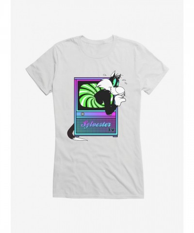 Looney Tunes Girls T-Shirt Featuring Sylvester Cat Design