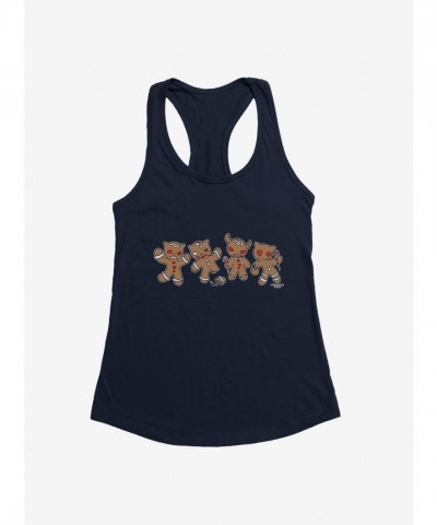 Emily Strange Angry Gingerbread Girls Tank Top