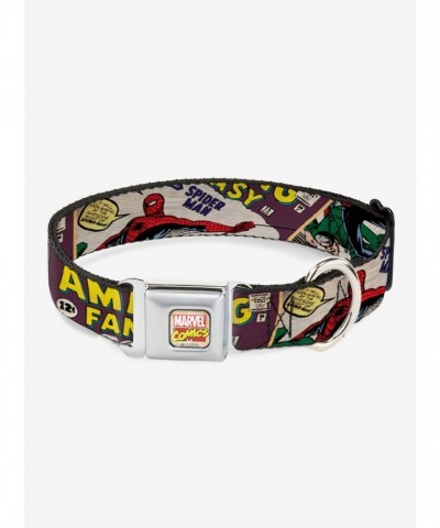 Marvel Spider-Man Amazing Fantasy Cover Pose Adjustable Dog Collar