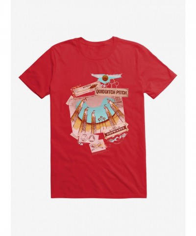 Harry Potter Quidditch Field Unisex Cotton T-Shirt