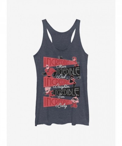 Incredible Family Girls Tank Top by Disney Pixar - BLUE