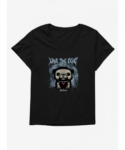 Skelanimals Plus Size Love The Dead Girls Scoop Neck T-Shirt - Black