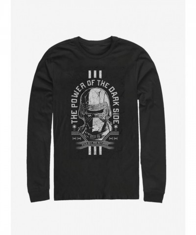 Kylo Ren Inspired Dark Side Long-Sleeve T-Shirt - Black Men's Size
