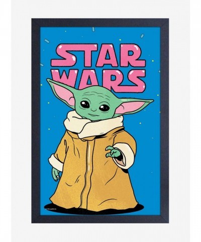The Mandalorian The Child Smile Premium Framed Poster