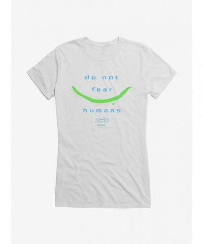 Eden Girls T-Shirt Do Not Fear Humans - Soft White