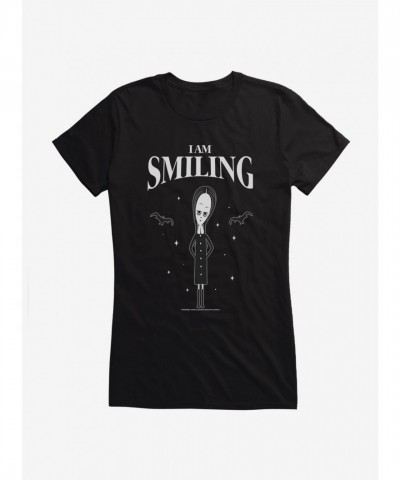 Addams Family Grinning Girls T-Shirt - Black