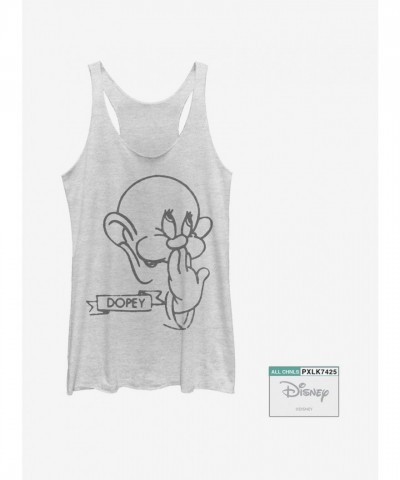 Disney's Snow White Dopey-Inspired Girls Tank Top - White