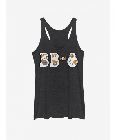 Star Wars Rise of Skywalker Droid Tank Top for Girls - Black