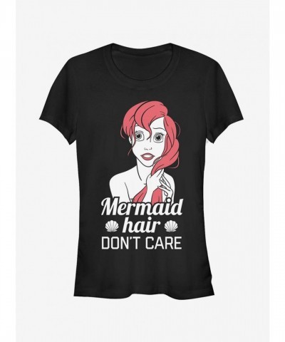 Disney The Little Mermaid Ariel Mermaid Adventure Girls T-Shirt - Black