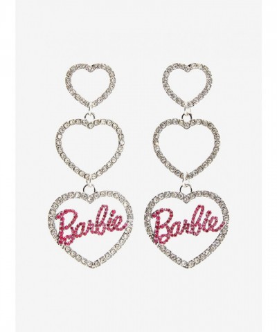 Barbie Bling Heart Earrings for Women