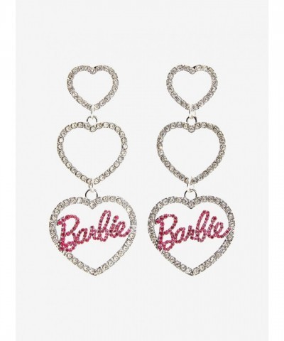 Barbie Bling Heart Earrings for Women