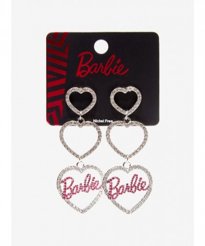 Barbie Bling Heart Earrings for Women