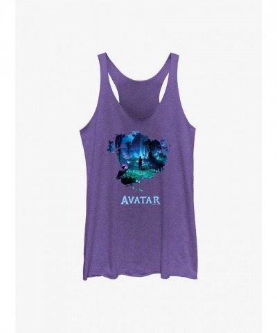Avatar Night On The Water Girls Tank Top - Purple