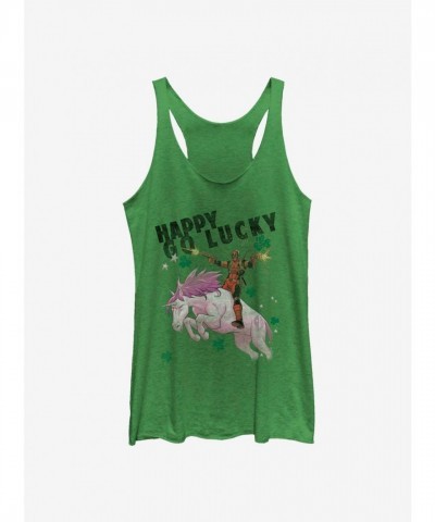 Marvel Deadpool Green Charm Tank for Girls