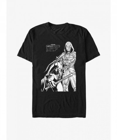 Marvel Moon Knight MK Artwork Unisex Tee - Black