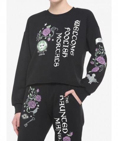 Her Universe Haunted Mansion Crop Sweatshirt for Girls