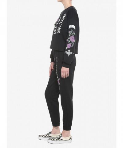 Her Universe Haunted Mansion Crop Sweatshirt for Girls
