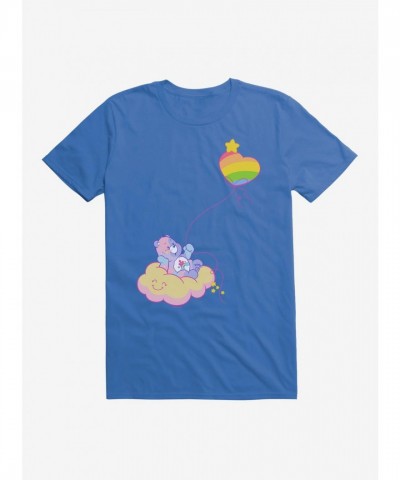 Care Bears Floating Love Blue T-Shirt for Men