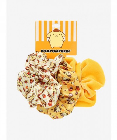 Pompompurin Bumblebee Soft Scrunchie Trio for Girls