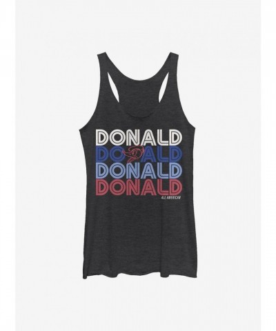 Disney Retro Donald Duck Girls Tank Top - Black