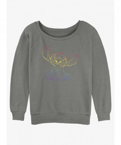 Disney Lilo & Stitch Pride Grey Sweatshirt for Girls