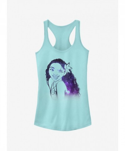 Disney Moana Constellation Girls Tank Top in Blue