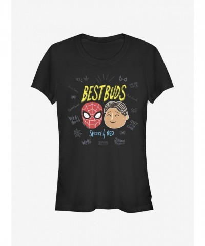 Marvel Girls Best Friends Spider-Man Tee - Black