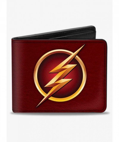 DC Comics The Flash Burgundy Bifold Wallet for Men