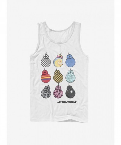 Star Wars BB-8 Tank Top - Men's White T-Shirt