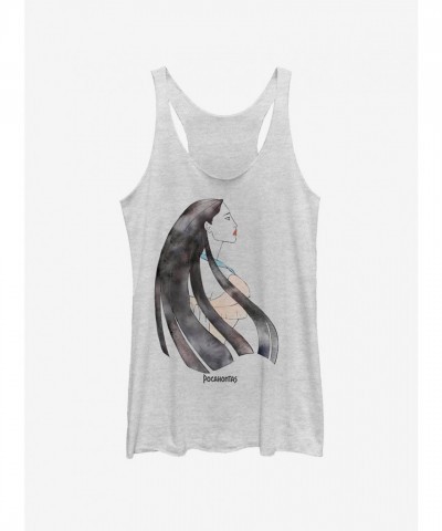Disney Pocahontas Colors of the Wind Logo White Tank for Girls