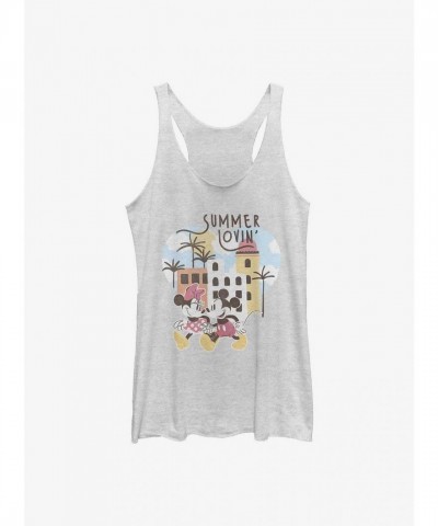 Disney Girls Summer Tank Top - White Mickey Mouse Design