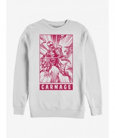 Marvel Carnage Pop Culture Unisex Sweatshirt - White