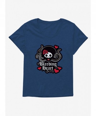 Skelanimals Girls Bleeding Heart Plus Size Tee