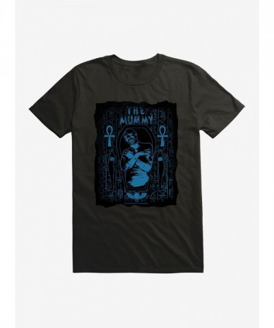 Universal Monsters Mummy Blue Tinted Graphic Tee for Men